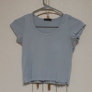 Baby blue Brandy crop top